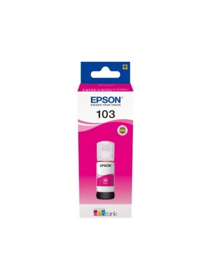 Epson 103 EcoTank (C13T00S34A) Rašalo papildymo buteliukas, Purpurinė Epson 103 EcoTank (C13T00S34A) Rašalo papildymo buteliukas, Purpurinė