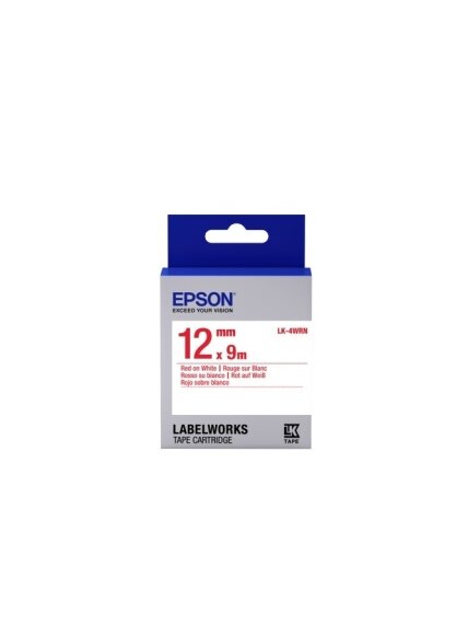 Epson LK-4WRN (C53S654011) Label Cartridge Standard, Red on White 12mm (9m) Epson LK-4WRN (C53S654011) Label Cartridge Standard, Red on White 12mm (9m)