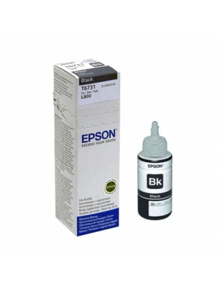Epson T6731 (C13T67314A) Rašalo papildymo buteliukas, Juoda Epson T6731 (C13T67314A) Rašalo papildymo buteliukas, Juoda