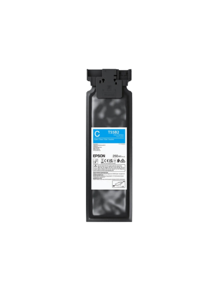 Epson UltraChrome DG2 T55B2 (C13T55B200) 250 ml Rašalinė kasetė, Žydra Epson UltraChrome DG2 T55B2 (C13T55B200) 250 ml Rašalinė kasetė, Žydra