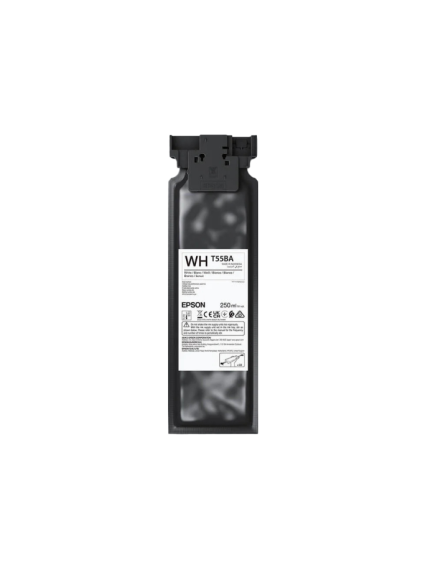 Epson UltraChrome DG2 T55BA (C13T55BA00) 250 ml Rašalinė kasetė, Balta Epson UltraChrome DG2 T55BA (C13T55BA00) 250 ml Rašalinė kasetė, Balta
