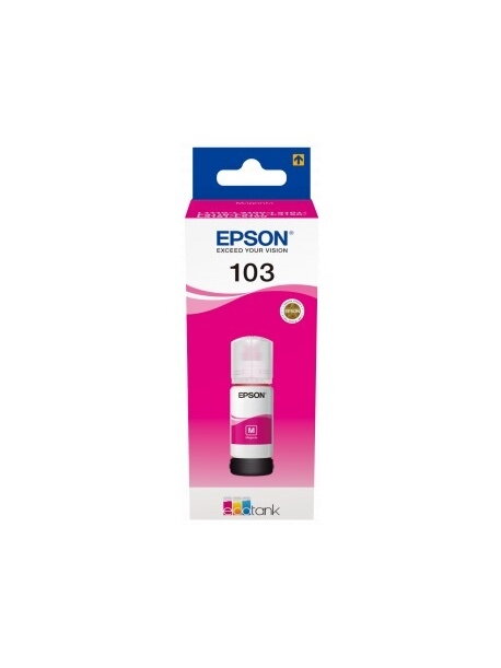 Epson 103 EcoTank (C13T00S34A) Rašalo papildymo buteliukas, Purpurinė Epson 103 EcoTank (C13T00S34A) Rašalo papildymo buteliukas, Purpurinė