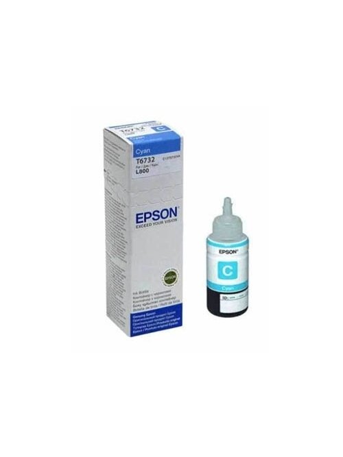 Epson T6732 (C13T67324A) Rašalo papildymo buteliukas, Žydra Epson T6732 (C13T67324A) Rašalo papildymo buteliukas, Žydra
