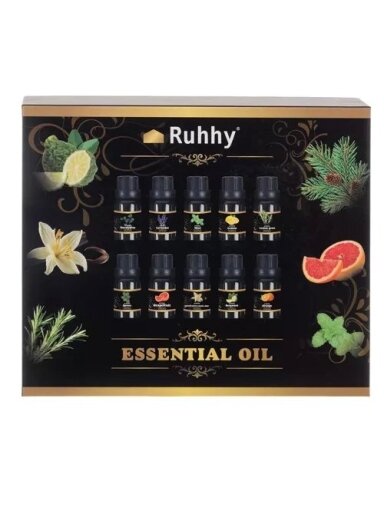 Eterinis aliejus - rinkinyje 10 vnt. 15 ml Ruhhy 21938
