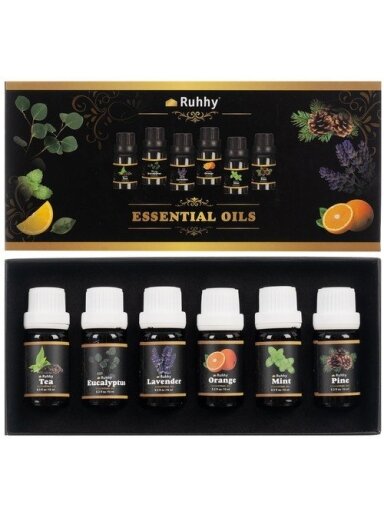 Eterinis aliejus - rinkinyje 6 vnt. 10 ml Ruhhy 21939