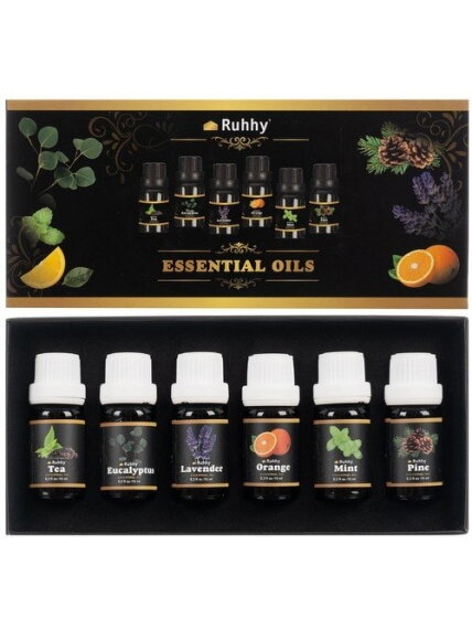 Eterinis aliejus - rinkinyje 6 vnt. 10 ml Ruhhy 21939 Eterinis aliejus - rinkinyje 6 vnt. 10 ml Ruhhy 21939