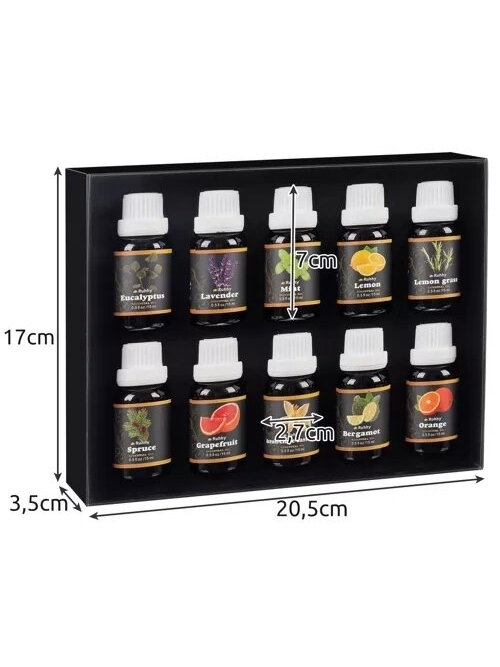 Eterinis aliejus - rinkinyje 10 vnt. 15 ml Ruhhy 21938 2 Eterinis aliejus - rinkinyje 10 vnt. 15 ml Ruhhy 21938 2