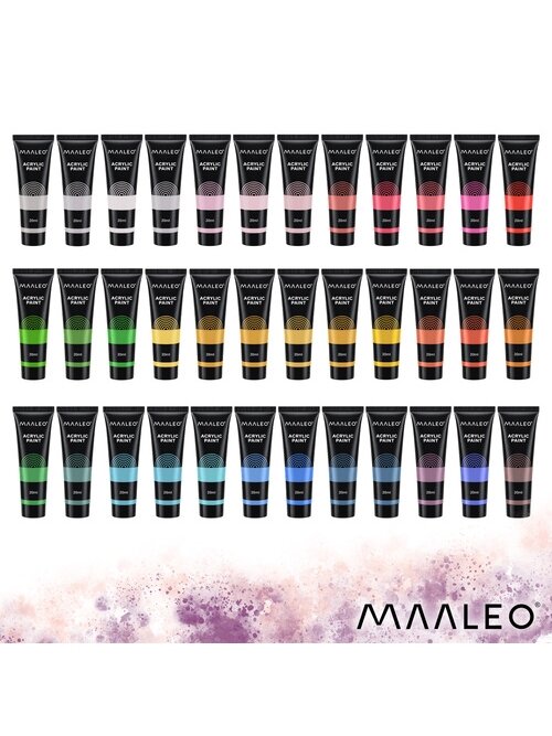 Akriliniai dažai, 20 ml – 36 vnt. „Maaleo“ 7