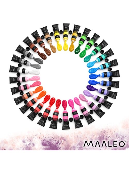 Akriliniai dažai, 20 ml – 36 vnt. „Maaleo“ 9 Akriliniai dažai, 20 ml – 36 vnt. „Maaleo“ 9