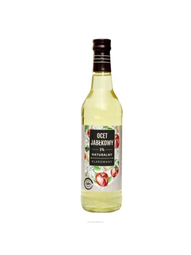Skaidrintas obuolių sidro actas 5%, 500ml