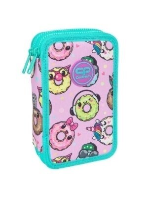 Forminis dviejų skyrių penalas su priedais CoolPack Jumper 2 Happy donuts Forminis dviejų skyrių penalas su priedais CoolPack Jumper 2 Happy donuts