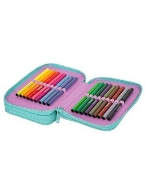 Forminis dviejų skyrių penalas su priedais CoolPack Jumper 2 Happy donuts 1