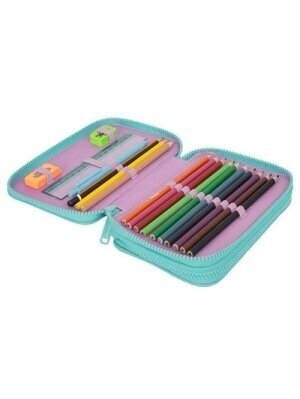 Forminis dviejų skyrių penalas su priedais CoolPack Jumper 2 Happy donuts 2