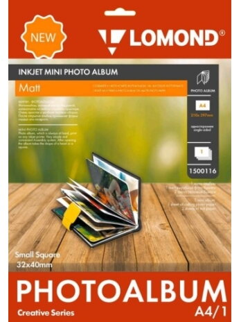 Fotoalbumas Lomond Inkjet Mini Album Small Square Matinis knygos formos 32x40mm (mažas)