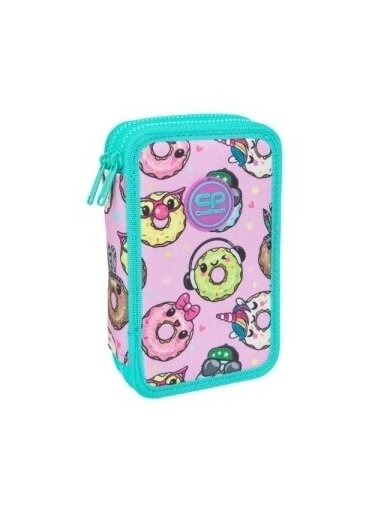 Forminis dviejų skyrių penalas su priedais CoolPack Jumper 2 Happy donuts