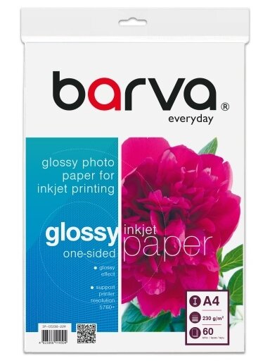 Fotopopierius Barva (IP-CE230-229) Everyday blizgus 230 g/m², A4, 60 lapų
