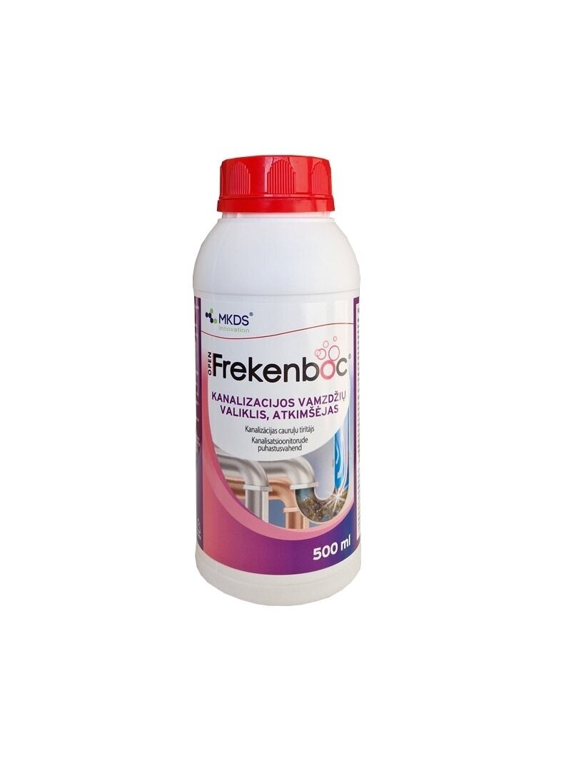 Kanalizacijos vamzdžių atkimšėjas FREKENBOC OPEN, 500 ml Kanalizacijos vamzdžių atkimšėjas FREKENBOC OPEN, 500 ml