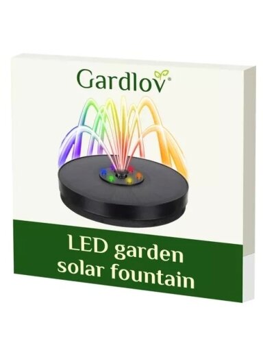 Gardlov 23227 LED saulės sodo fontanas Gardlov 23227 LED saulės sodo fontanas