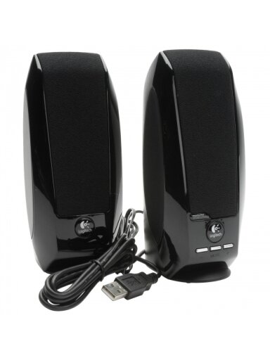 Garso kolonėlės Logitech S150 1.2Watt RMS 2.0 USB Digital Stereo for Business (980-000029), juodos
