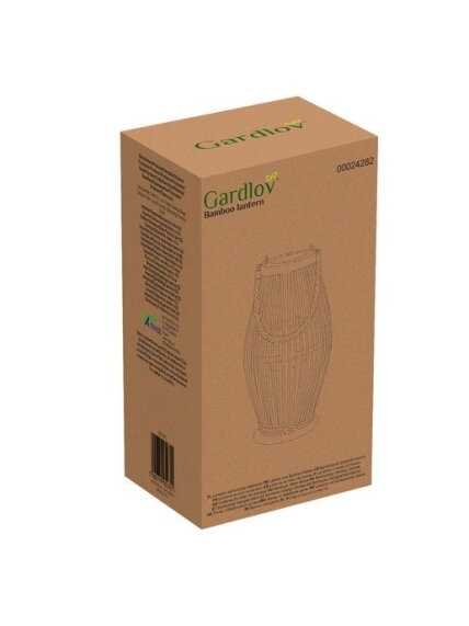 Gardlov 24282 bambuko rotango žibintas 13 Gardlov 24282 bambuko rotango žibintas 13
