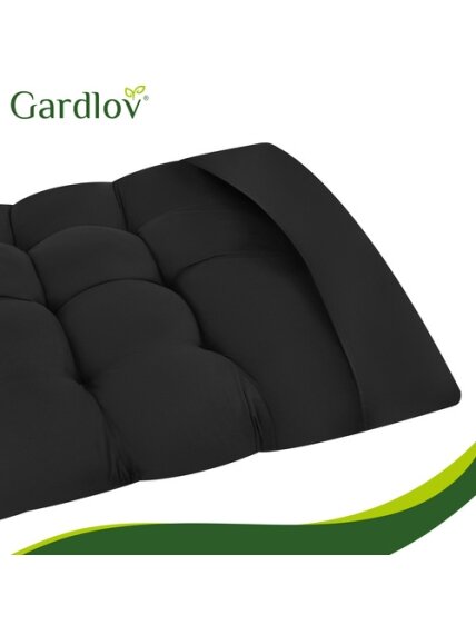 Gardlov juoda dygsniuota sodo gulto pagalvėlė 4