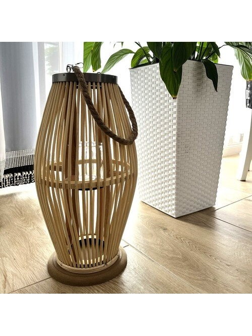 Gardlov 24282 bambuko rotango žibintas 9 Gardlov 24282 bambuko rotango žibintas 9