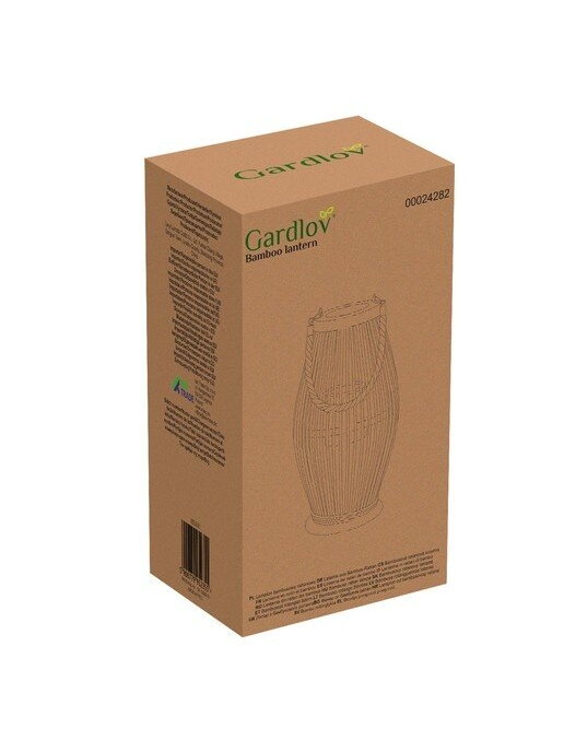 Gardlov 24282 bambuko rotango žibintas 13 Gardlov 24282 bambuko rotango žibintas 13