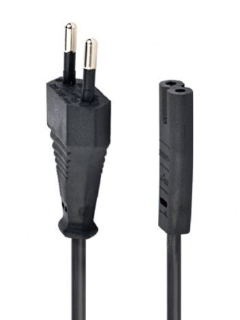 Gembird PC-184/2 Maitinimo Kabelis, EU Power plug, 1.8m, Juoda Gembird PC-184/2 Maitinimo Kabelis, EU Power plug, 1.8m, Juoda