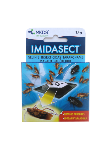 Gelinis insekticidas masalo padėkliuke tarakonams naikinti Imidasect, 1,4 g Gelinis insekticidas masalo padėkliuke tarakonams naikinti Imidasect, 1,4 g
