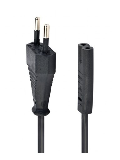 Gembird PC-184/2 Maitinimo Kabelis, EU Power plug, 1.8m, Juoda
