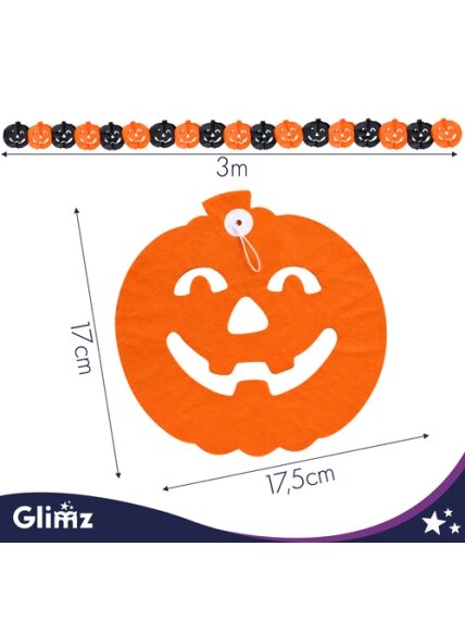 Girlianda – moliūgas, 3 m, „Glimz“ 2