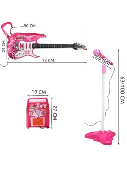 Gitara + mikrofonas + stiprintuvas rose 22407 1