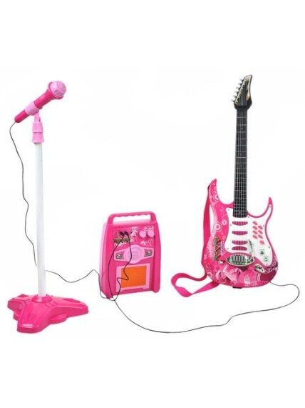 Gitara + mikrofonas + stiprintuvas rose 22407 2