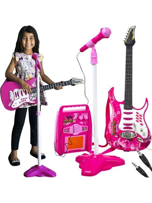 Gitara + mikrofonas + stiprintuvas rose 22407