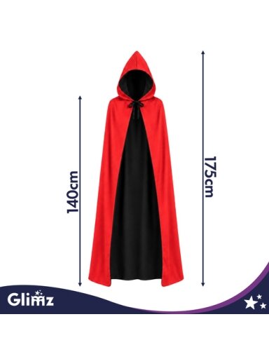 Glimz dvipusis apsiaustas 140 cm
