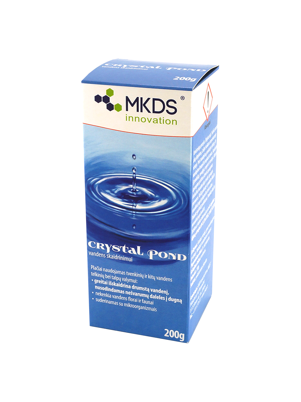 Greitam vandens skaidrinimui Crystal Pond, 200 g
