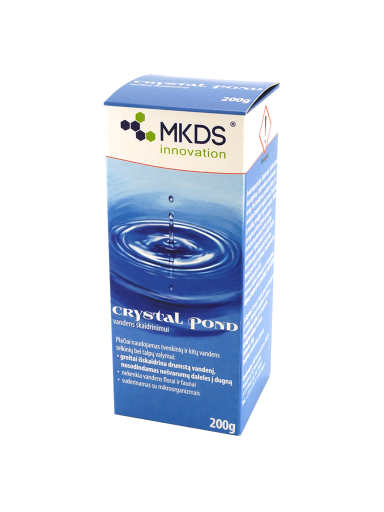Greitam vandens skaidrinimui Crystal Pond, 200 g Greitam vandens skaidrinimui Crystal Pond, 200 g
