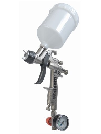 Gruntavimo pistoletas HALO 1.7mm su manometru WALCOM SLIM XLIGHT Gruntavimo pistoletas HALO 1.7mm su manometru WALCOM SLIM XLIGHT