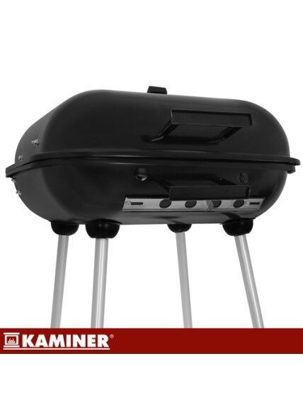Sodo grilis su dangčiu 53x77x46cm Kaminer 11 Sodo grilis su dangčiu 53x77x46cm Kaminer 11