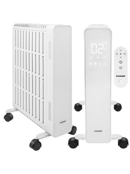 Elektrinis alyvinis šildytuvas – baltas „Kaminer Arvell“ Elektrinis alyvinis šildytuvas – baltas „Kaminer Arvell“