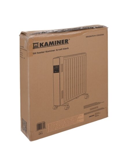 Elektrinis alyvinis radiatorius – juodas „Kaminer Arvell“ 1 Elektrinis alyvinis radiatorius – juodas „Kaminer Arvell“ 1