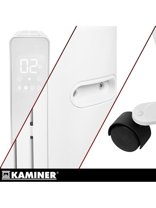 Elektrinis alyvinis šildytuvas – baltas „Kaminer Arvell“ 30 Elektrinis alyvinis šildytuvas – baltas „Kaminer Arvell“ 30