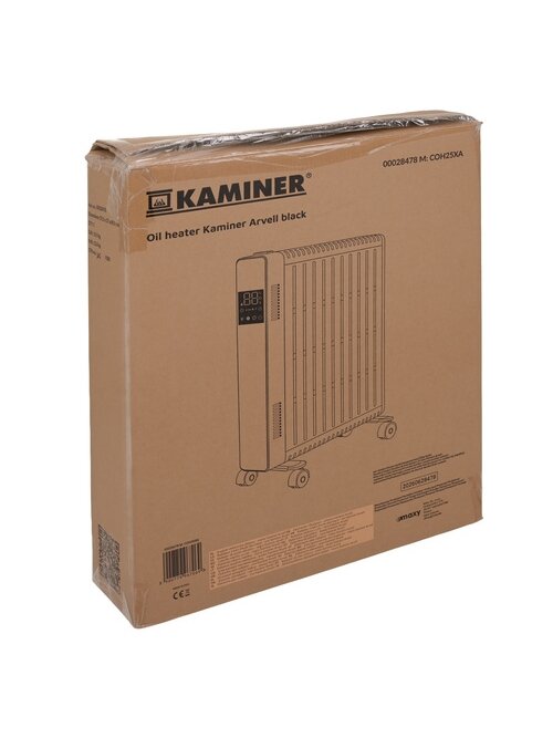 Elektrinis alyvinis radiatorius – juodas „Kaminer Arvell“ 1 Elektrinis alyvinis radiatorius – juodas „Kaminer Arvell“ 1
