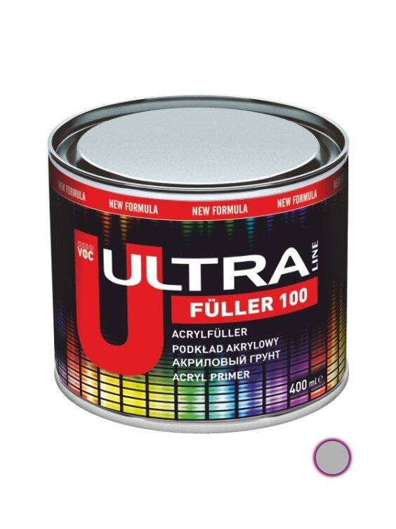 Gruntas FÜLLER 100 pilkas 0.4L Gruntas FÜLLER 100 pilkas 0.4L