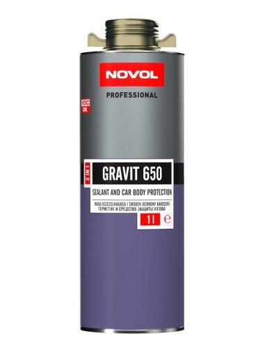 Hermetikas-apsauginė danga GRAVIT 650 gelsvas 1 l