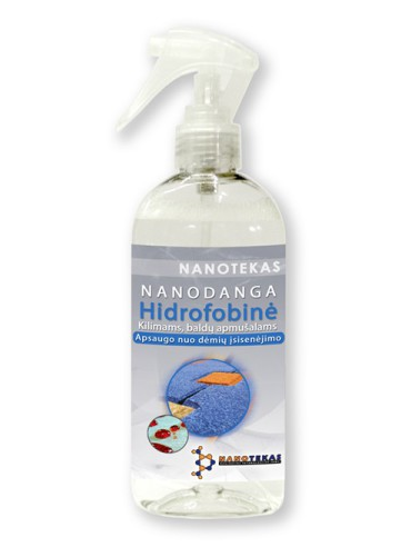 Hidrofobinė NANO DANGA kilimams, baldų apmušalams Hidrofobinė NANO DANGA kilimams, baldų apmušalams