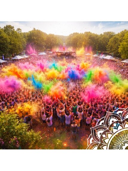 Holi spalvų miltelių rinkinys 10 x 100 g Holi Cow 27334 11