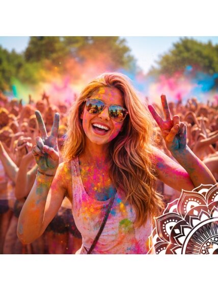Holi spalvų miltelių rinkinys 10 x 100 g Holi Cow 27334 9