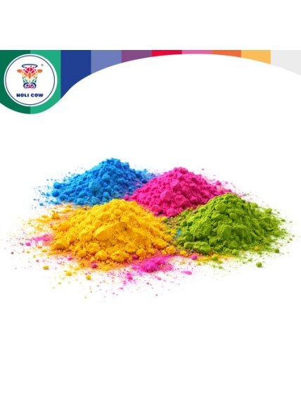 Holi spalvų miltelių rinkinys 6x100g Holi Cow 27335 5