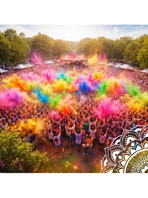 Holi spalvų miltelių rinkinys 10 x 100 g Holi Cow 27334 11